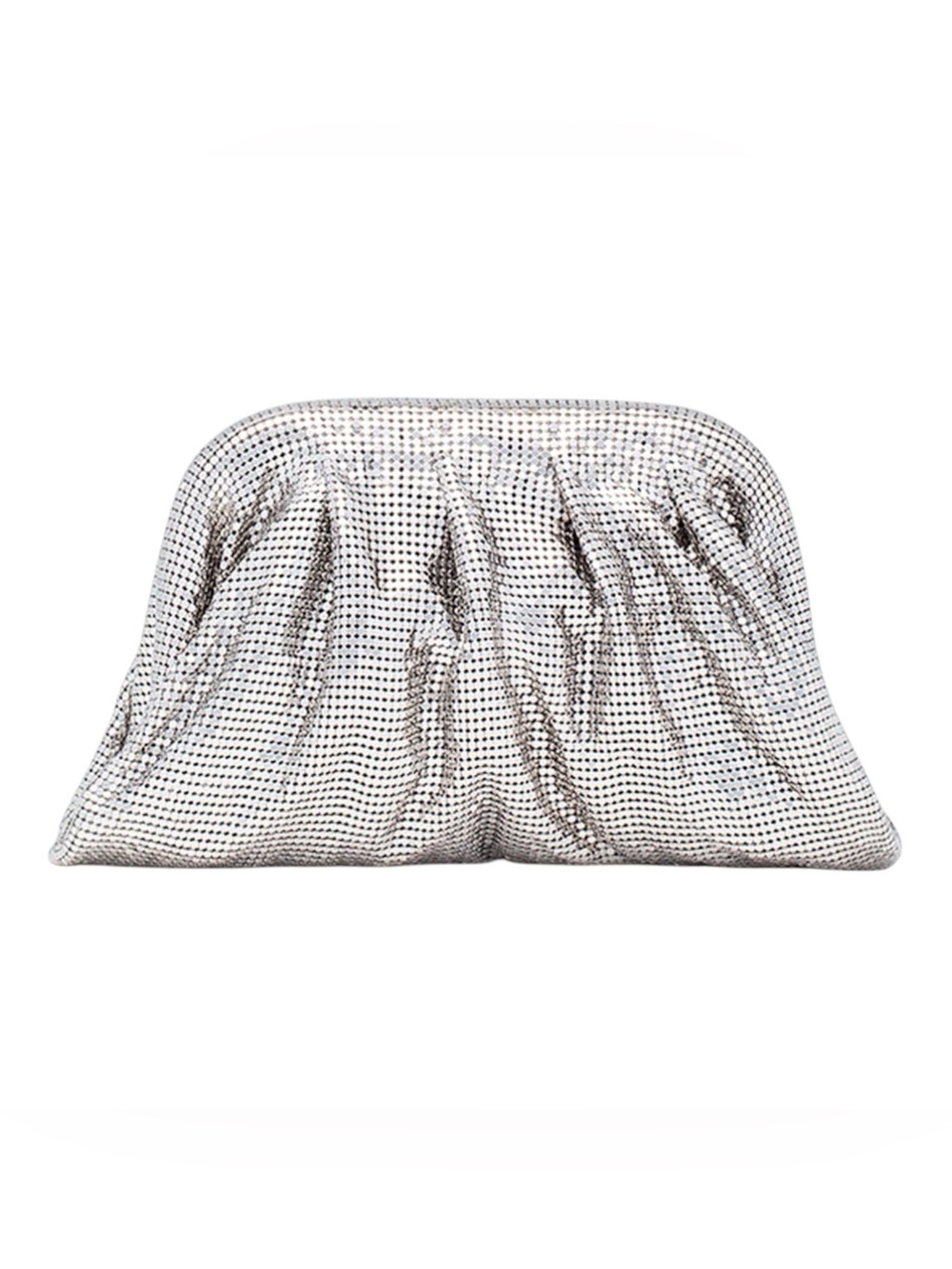 BENEDETTA BRUZZICHES Venus La Petite Pleated Mirror Mesh Clutch Bag